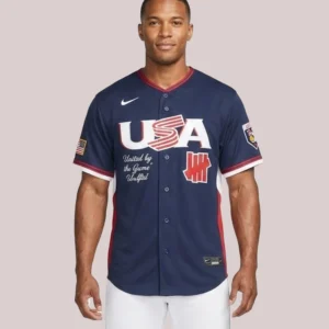 USA Baseball Nike x Undefeated 2026 World Baseball Classic Stadium Navy Jersey