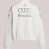 Audi F1 2026 Teamwear Engineer Zip-up off- White Tracktop Jacket