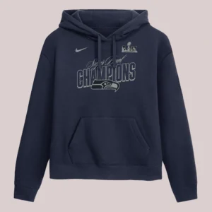 Shop Super Bowl LX Champions Epic Showdown Women's Seattle Seahawks Nike Navy Hoodie