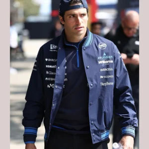 Formula 1 World Championship Chinese Grand Prix Atlassian Williams Carlos Sainz Jr. Varsity Navy Jacket