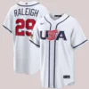 Team USA Baseball Cal Raleigh White Nike Jersey