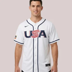 Team USA 2026 Baseball Cal Raleigh Nike Jersey White