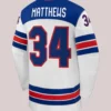 2026 Nike US Hockey Auston Matthews Away Replica White Jersey