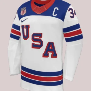 2026 Team USA Auston Matthews White Jersey