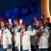 Winter Olympics Game 2026 Opening Ceremony Team Norway White Jacket