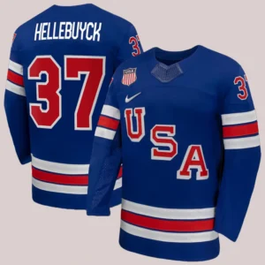 Team USA Connor Hellebuyck Jersey