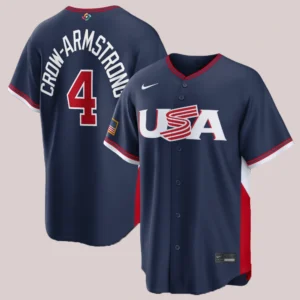 2026 Team USA Pete Crow-Armstrong Nike Baseball Jersey Navy