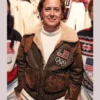 Olympics Polo Ralph Lauren Team USA Brown Leather Flight Jacket