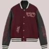 Off-White x AC MILAN Bordeaux Varsity Jacket