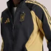 Adidas LAFC 2026 Anthem Raglan Full-Zip Black And Gold Jacket For Unisex