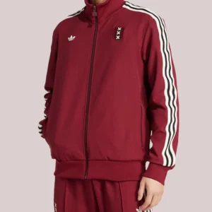 Unisex Adidas Originals Ajax 125th Anniversary Culturewear Zip-up Red Track Jacket