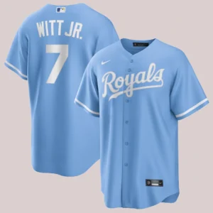 Kansas City Royals Bobby Witt Jr. Light Blue Jersey