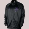 Los Angeles Lakers Nike Courtside Pique Club Black Track Jacket