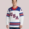 Shop Quinn Hughes Nike US Hockey 2026 Away Replica White Jersey