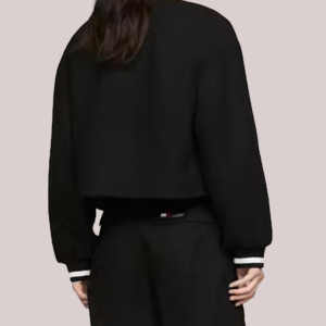 Tommy Hilfiger Padded Cropped Varsity Bomber Jacket