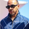 Shop Lewis Hamilton Willy Chavarria Freedom Belongs To All Zip-up Blue Track Jacket