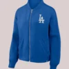 Oversized Los Angeles Dodgers Fanatics Royal Rage Against Full-Zip Jacket For Women's