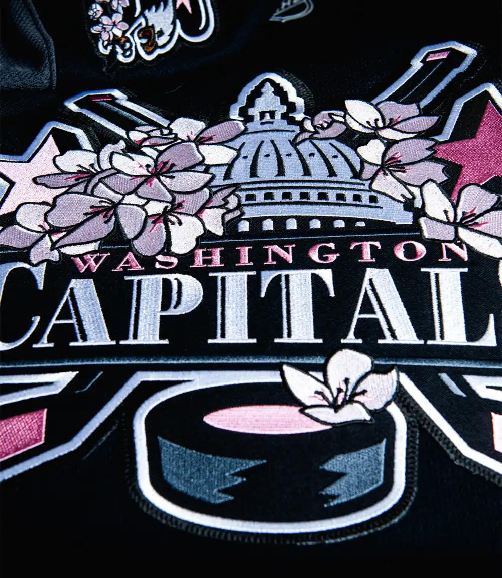 Capitals Cherry Blossom Jersey Black