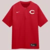 Shop Cincinnati Reds Nike Authentic Collection Dri-FIT Quarter-Zip Windshirt - Red