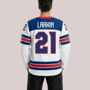Team USA Dylan Larkin Nike US Hockey Jersey White