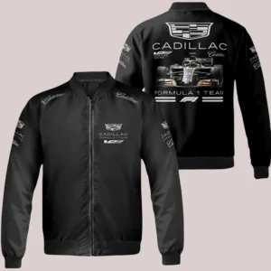 FORMULA 1 Team Cadillac Racing Bomber Black Jacket