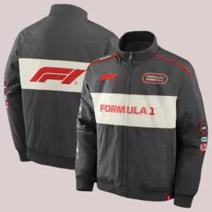 Unisex Fanatics Oversized Formula 1​ Street Racer Overdrive Full-Zip Gray Track Jacket
