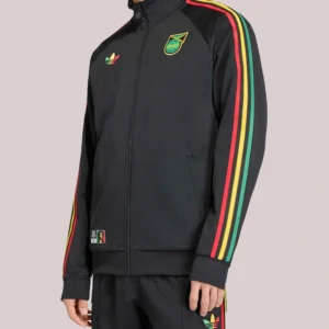 Unisex Jamaica National Team adidas Track Black Jacket