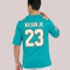 Jeff Wilson Jr. Miami Dolphins Nike Aqua Game Player Jersey