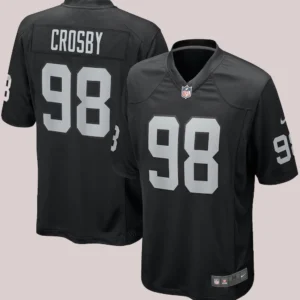 Black Las Vegas Raiders Maxx Crosby Nike Jersey