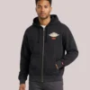 Shop Levi’s x Jordan Full-Zip Black Hoodie For Unisex