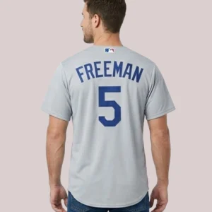 Los Angeles Dodgers Freddie Freeman Nike Jersey Grey