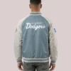 Los Angeles Dodgers Mitchell & Ness Thunderstorm Head Coach Grey Jacket