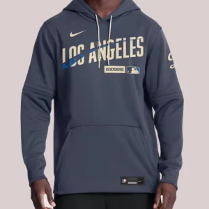 Los Angeles Dodgers Nike Authentic City Connect Therma-FIT Navy Hoodie