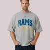 Unisex Los Angeles Rams Fear of God x NFL Oversized Heather Gray T-Shirt