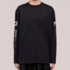Mercedes Y-3 Chaos Logo Long Sleeve Black Shirt