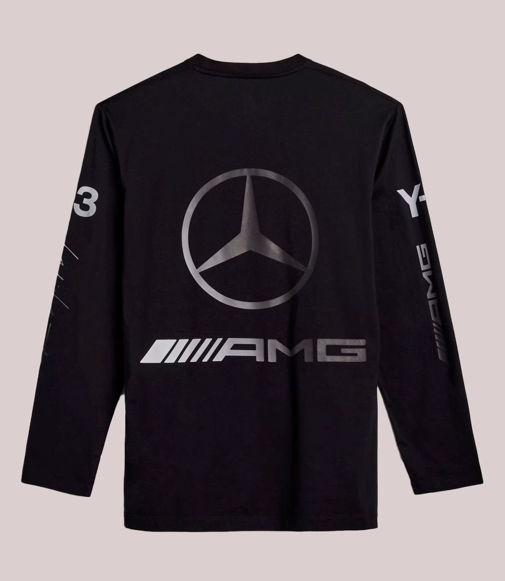 Mercedes Y-3 Chaos Logo Shirt Black