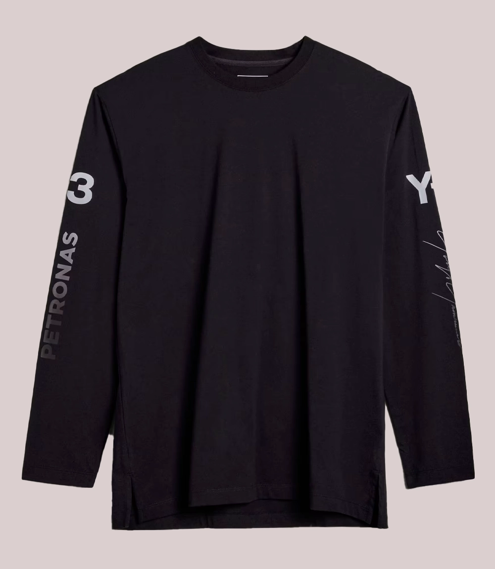 Y-3 Mercedes Chaos Logo Black Shirt