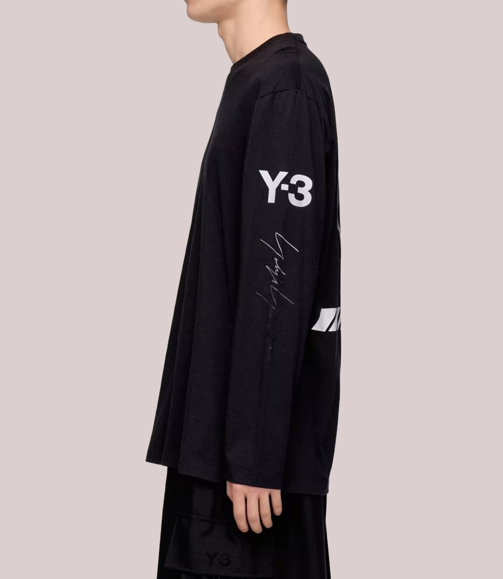 Mercedes Y-3 Chaos Logo Black Shirt
