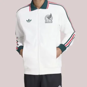 Mexico National Team adidas 2026 Away Full-Zip White Anthem Jacket