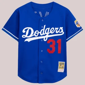 Mike Piazza Los Angeles Dodgers Mesh Batting Practice Royal Blue Jersey