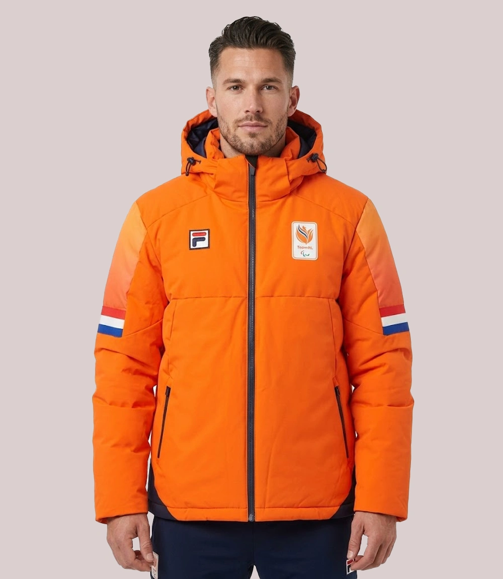 2026 Winter Olympics Opening Ceremony Team Netherlands Orange Hooded Jacket