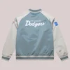 Los Angeles Dodgers Mitchell & Ness Thunderstorm Head Coach Satin Grey Jacket