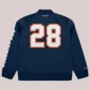 Mitchell & Ness Navy LA28 x NBA All-Star Game Satin Bomber Full-Zip Navy Jacket