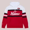 Shop San Francisco 49ers Mitchell & Ness Head Coach Pullover Scarlet Hoodie