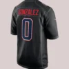 New England Patriots Christian Gonzalez Super Bowl LX Patch Black Jersey