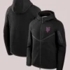New York Mets Nike Tech Fleece Raglan Full-Zip Windrunner Hoodie Black