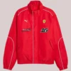 Shop Ferrari F1 x PUMA Charles Leclerc Zip-up Red Track Jacket