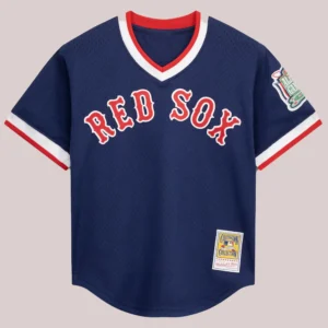 Boston Red Sox Pedro Martinez Mitchell & Ness Authentic Batting Practice Navy Jersey