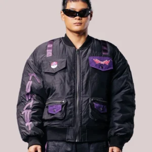 Pokemon Ball Satin Bomber Jacket