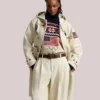 Polo Ralph Lauren Team USA Opening Ceremony Hooded Cream Toggle Coat